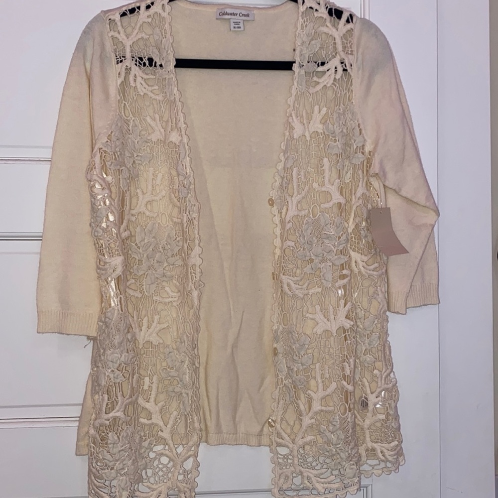 Crochet vines cardigan